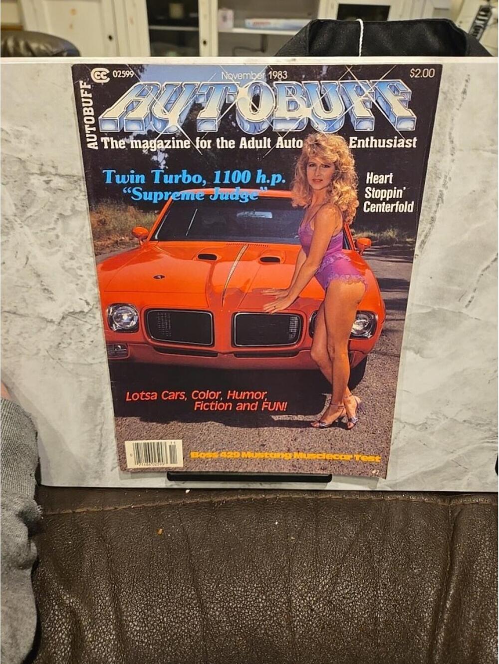 Autobuff Magazine Nov 1983 Adult Auto Enthusiast Muscle Cars Centerfold Vol 2 #7